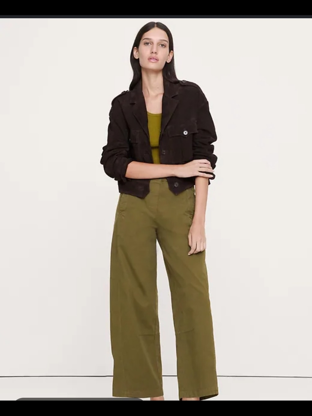 Banana Republic Mid-Rise Relaxed Painter Pull-On Pant